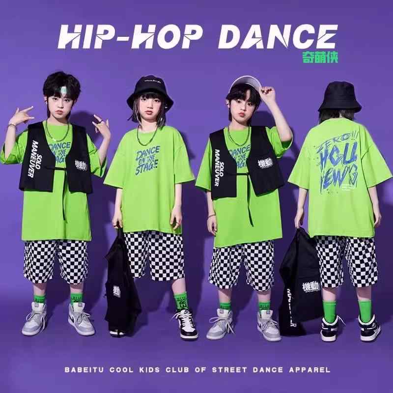 子供服 女の子 男の子 Tシャツ ショートパンツ ベスト コスチューム バンド ダンス ヒップホップ ストリート系 パフォーマンス 衣装 クール かっこいい キッズ