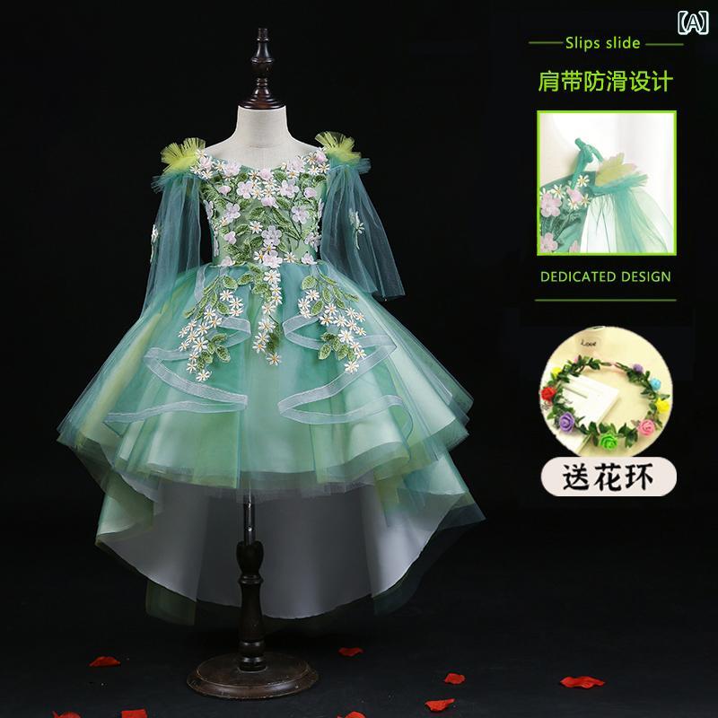 キッズ パーティードレス ジュニア ファッション 女の子 子供服 ガール 豪華感 かわいい プリンセス フラワーガール イベント 結婚式 誕生会 衣装 発表会｜セキュアデポ