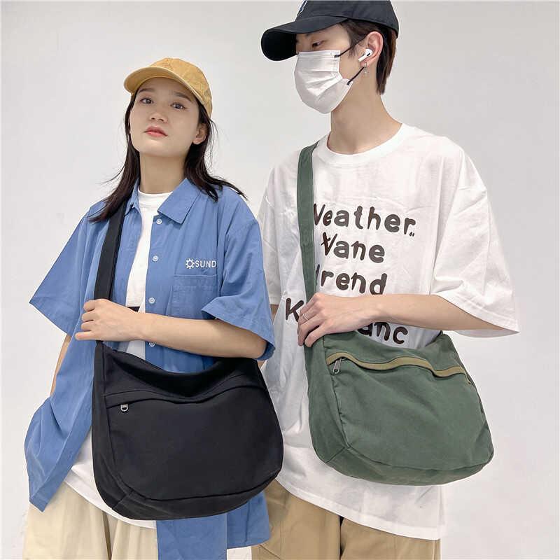 バッグ フォレスト ウォッシュド ソフト キャンバス ショルダーバッグ レトロ シンプル クロス ボディバッグ レディース 大容量 学生 メッセンジャーバッグ メンズ 4,489円