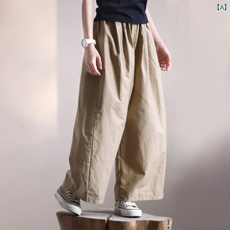 パンツ 母娘 おそろい 服 女の子 ガールズ ワイド レッグ 薄手 夏用 中 大型 子供用 ゆったり カジュアル 綿 伸縮性 ウエスト キュロット 親子 ウェア