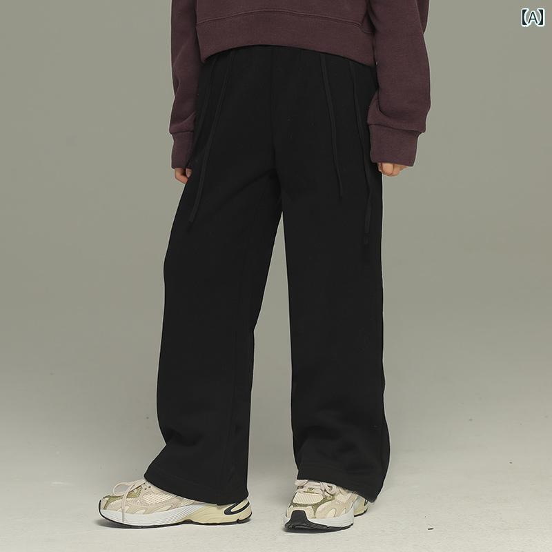 ズボン下 心地よい 小わっぱ服 ボトムス 自然的 動き分かりやすい キッズ ごく小さい 御嬢さん 冬 天鵞絨 小わっぱ用 黒 合切袋 引っ切り無い 中型 大型 小わっぱ用 厚地の外套 ズボン 朦朦たる キッズファッション-その他