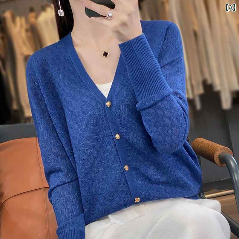 レディース カジュアル トップス セーター スタイリッシュ ニットカーディガン 女性 秋服 ゆったり ソフト ワックス 状 インナーシャツ 薄手 春秋 ジャケット