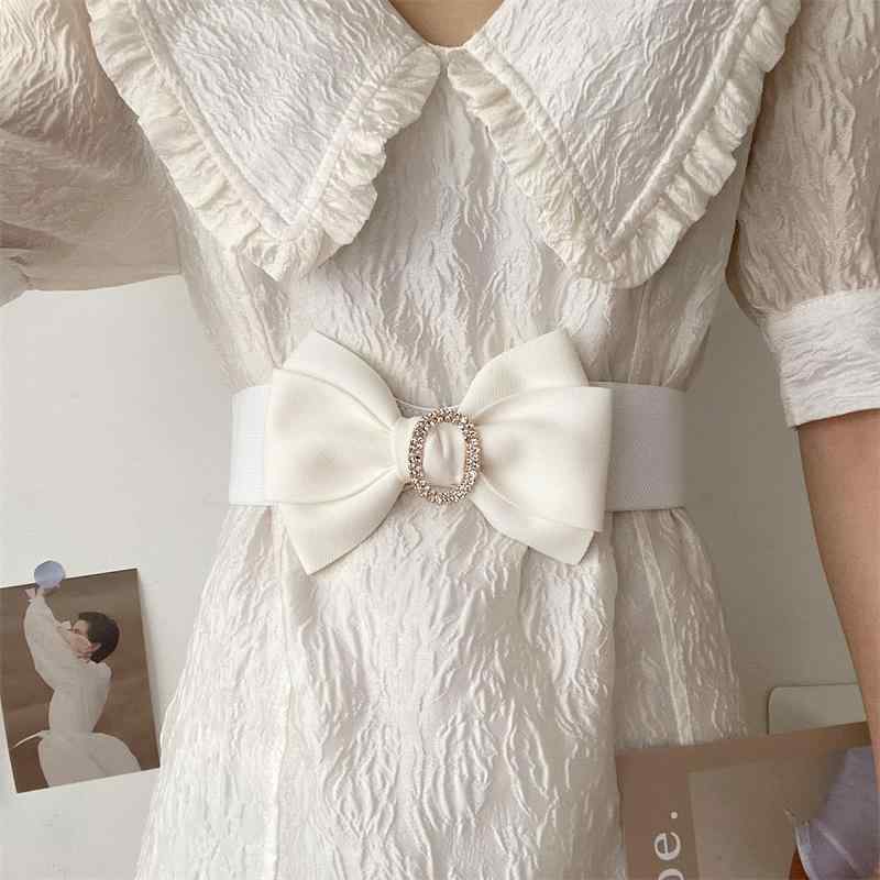 シャツ レディース 夏 ベルト おしゃれ ウエストバンド 女性用 黒 ベルト ファッション スーツ ウエスト ゴム 弾性 ガードル