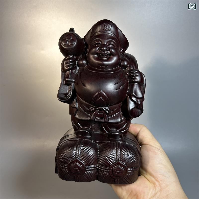財神 飾りつけ 木 仏具 神具 室内装飾 見せびらかす レトロ 小物 工芸 縁起物 木彫刻 菩薩 仏像 釈迦牟尼 瀬戸もの風
