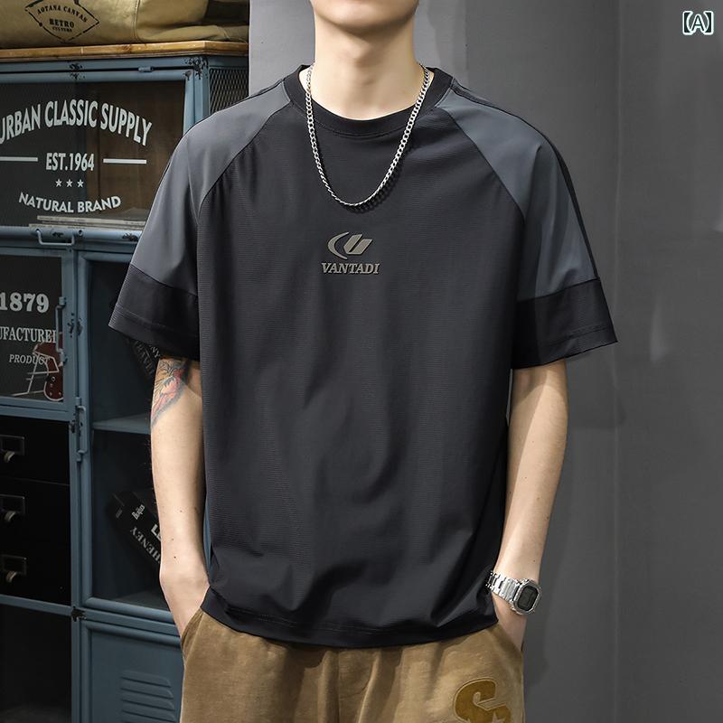 Tシャツ アメカジ 半袖 夏 ゆったり 大きめサイズ ベーシック シンプル カジュアル ホームウェア トップス メンズ ファッション デイリー