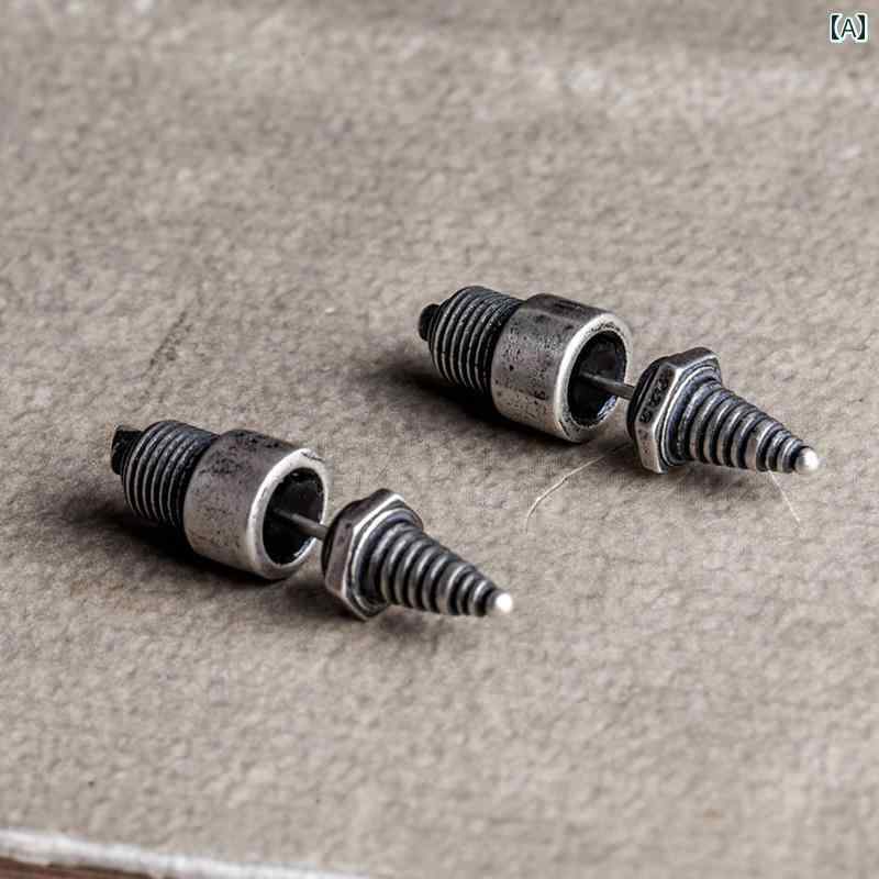 ピアス メンズ レディース ファッション アクセサリー オールシーズン シルバー ジュエリー パンク ユニーク 個性 シングル