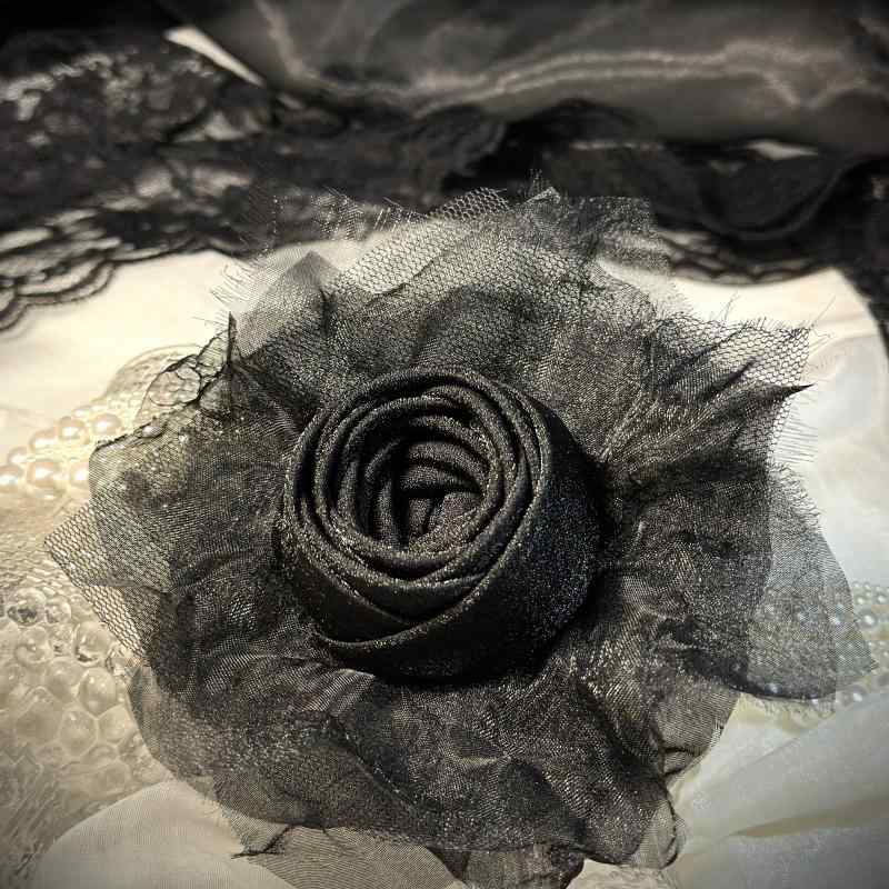 レディース アクセサリー 雑貨 薔薇 コサージュ ブローチ ダーク ゴスロリ 地雷 アクセサリー素材 花 フラワー レディース 装飾品
