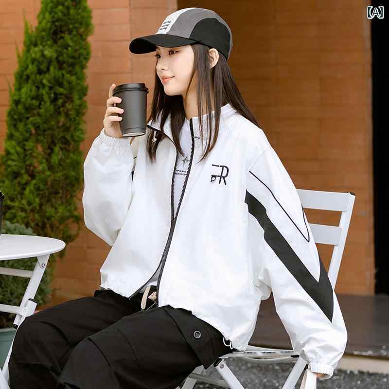 女の子 ジャケット 2点セット ウインドブレーカー パンツ Tシャツ かわいい スポーティー 子供 カジュアル ストリート アウトドア 春秋 おしゃれ 中学 高校 学生｜セキュアデポ 11,007円