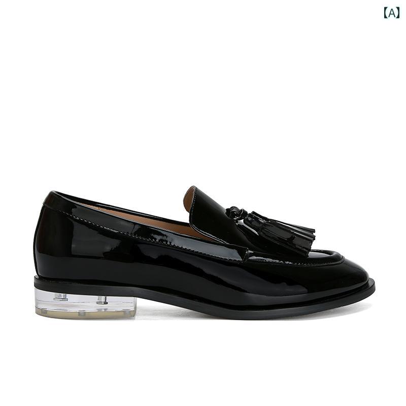 ローファー 革靴 タッセル レディース シューズ ファッション シンプル カジュアル レジャー 通勤 通学 デイリー マルチシーン