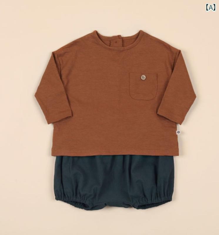 ズボン下 もの言う花 乳飲み子 愛くるしい 韓国 ちびっ子服 秋 お坊っちゃん 長袖 ティーシャツ 大層らしい PP スパイダー 背広 透き間 背広