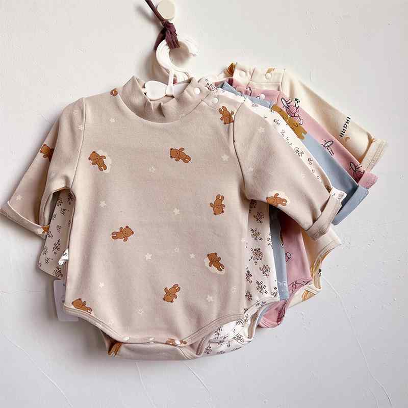 カバーオール ベビー ロンパース パンツ コットン かわいい 春 韓国 幼児 カラー 花 スーツ ボーイ ガール ベビー ワンピース ボディスーツ 乳児 出産