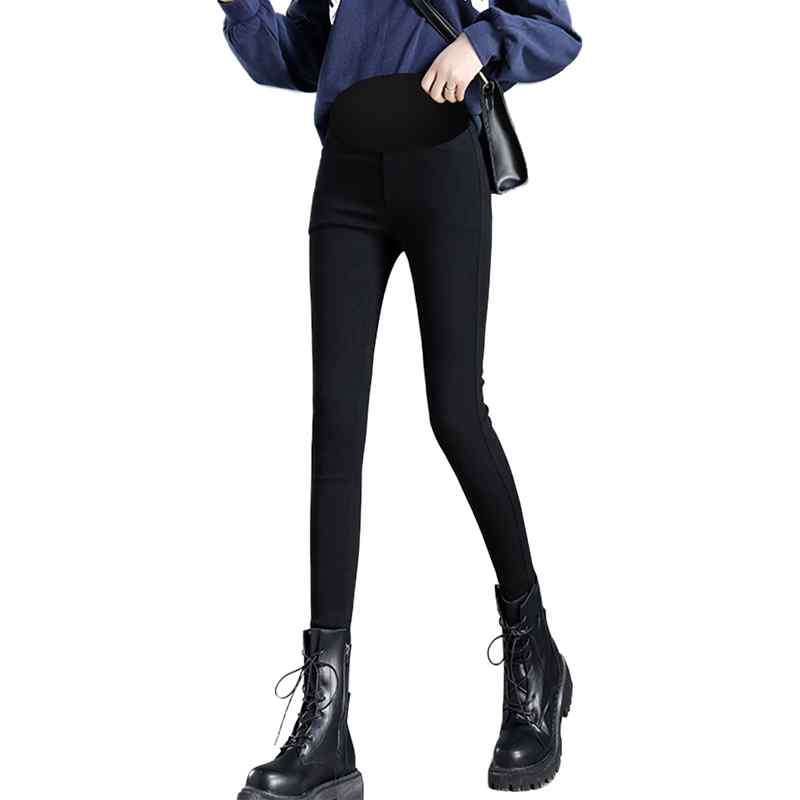 マタニティパンツ 春秋冬 カジュアル レギンス 妊娠初期 小柄 大きめサイズ 腹部サポート デニム 起毛 ロング