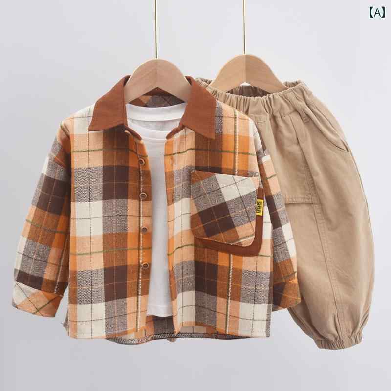 シャツ トップス コート シャツ キッズ ファッション 子供用 長袖 男の子用 春 ベビー 起毛 チェック柄 春秋