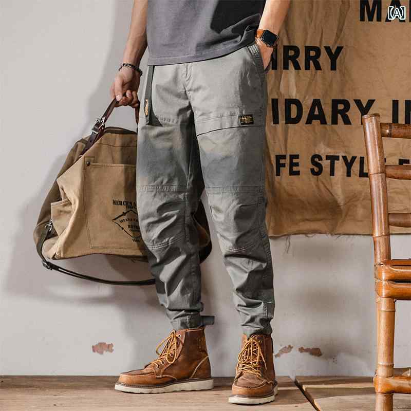 カジュアル パンツ アウトドア 動きやい メンズ 紳士服 メンズ パンツ 普段使い 長ズボン ストレート ワークパンツ