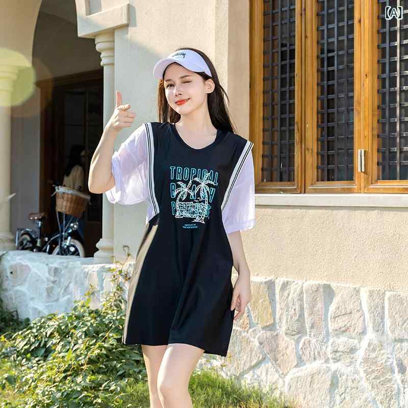 レディース 水着 大きいサイズ おしゃれ かわいい 女性用 ビーチ プール リゾート 旅行 セパレート お腹 カバー 着痩せ スリーピース