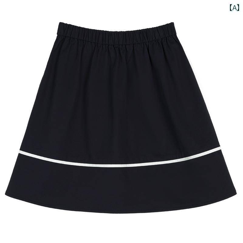 スカート 子供服 ボトムス ナチュラル 普段着 キッズ 夏 コレクション カレッジ スタイル シンプル a ライン 小さい 親子 カジュアル コットンスカート 女性