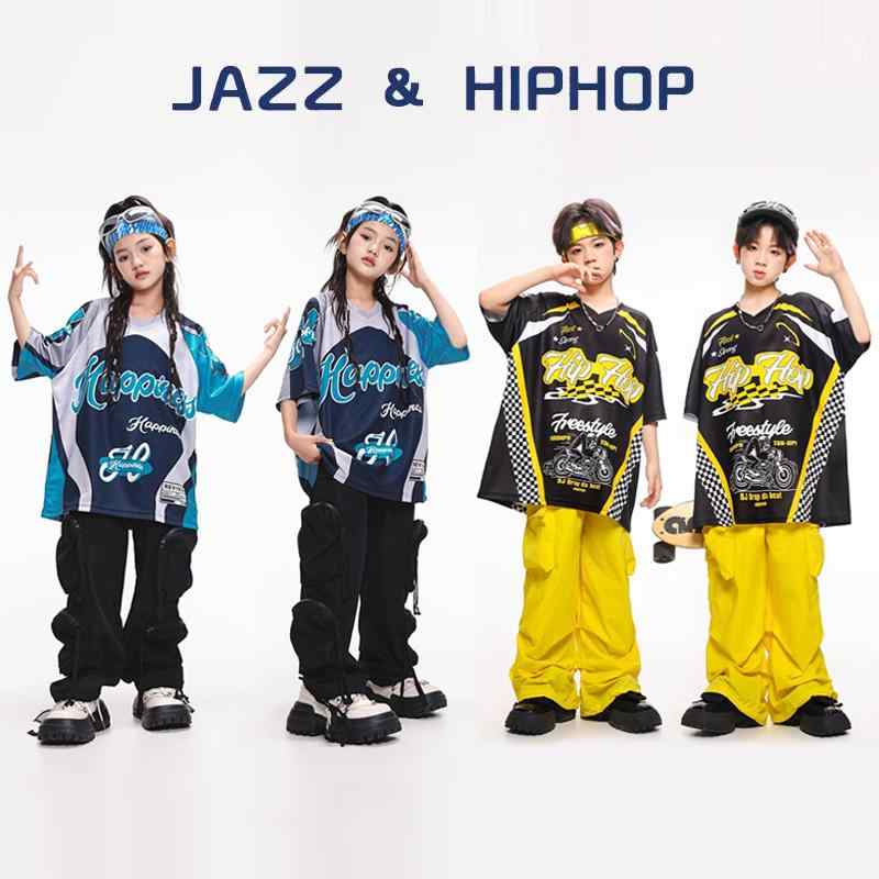 子供服 女の子 男の子 Tシャツ パンツ コスチューム バンド ダンス ヒップホップ ストリート系 パフォーマンス 衣装 クール かっこいい キッズ