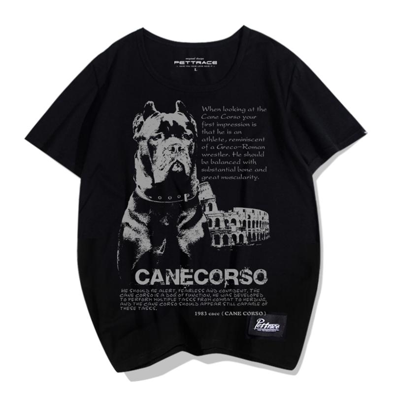 Tシャツ 犬柄 ドッグ 犬 ラウンドネック アメリカンレジャー ファッションシティィ 夏 半袖 アニマルプリント