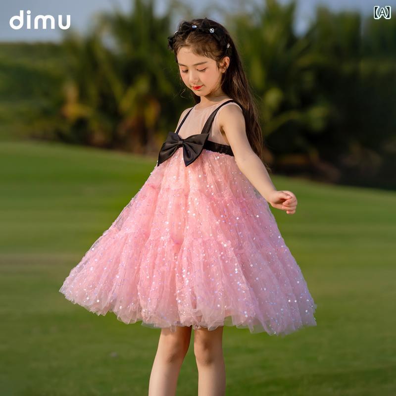 ワンピース ドレス チュチュ プリンセス シンプル カジュアル かわいい キッズ 幼児 子供 キッズファッション 子供服 女の子 夏