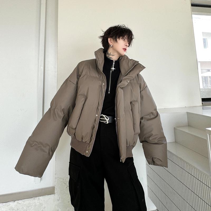 ジャケット メンズ コットン 冬 おしゃれ 服 韓国 ハイエンド スタンドカラー レザー 韓国 厚手 暖かい ショート パン 綿入り