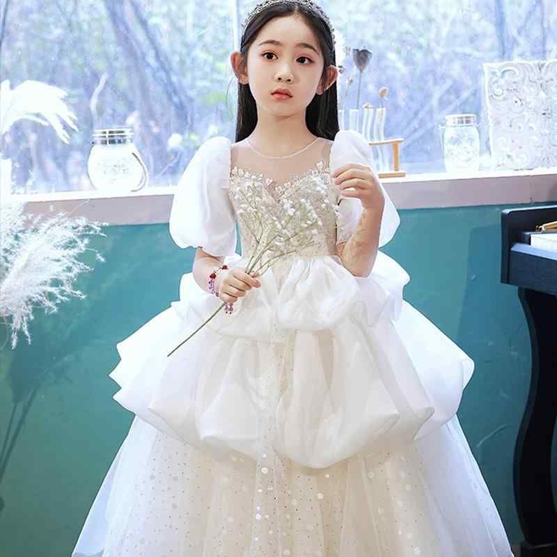 キッズ バースデー ドレス プリンセス セレモニー かわいい ドレス 豪華感 ウェディング 女の子 お姫様 誕生日 子供 ピアノ パフォーマンス 衣装 9,608円