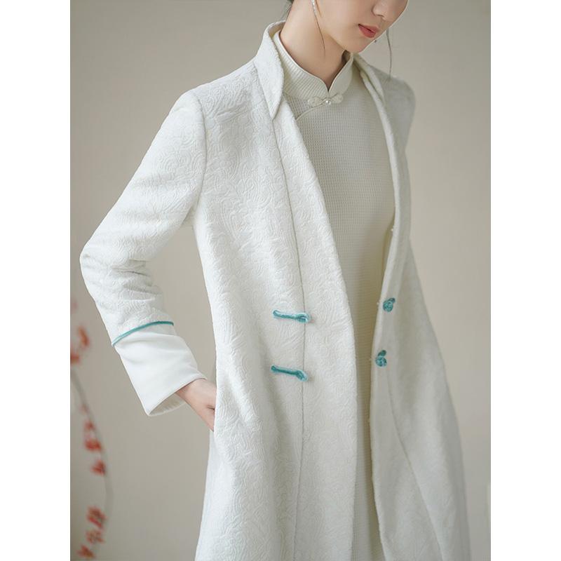ドレス レディース 秋 冬 チャイナ 清楚 中華風 ロング 女性 白 シンプル ハイエンド 漢服|セキュアデポ