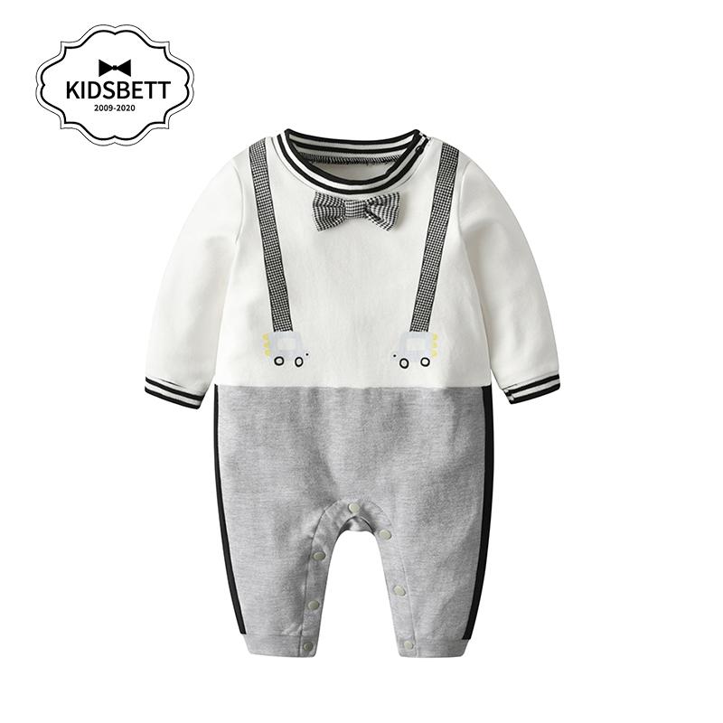 ベビー カバーオール プレイスーツ かわいい 赤ちゃん 幼児服 ジャンプ スーツ 男児 紳士服 春秋服 綿 ロンパース 満月 1歳 ワンピース