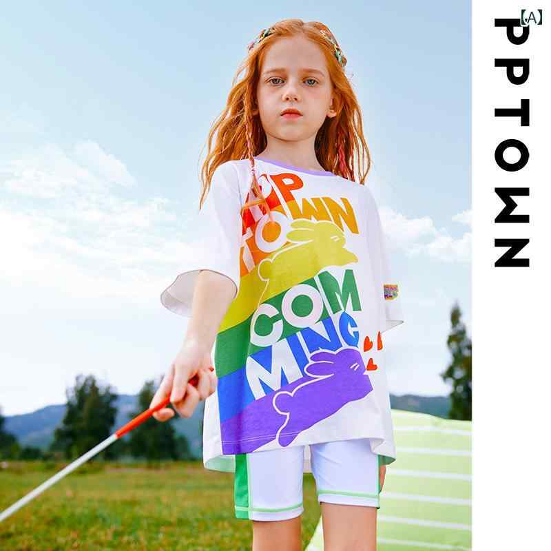 子供服 女の子 Tシャツ 長袖 春秋 カジュアル レジャー リゾート 休日 アウトドア 通学 通園 ホームウェア