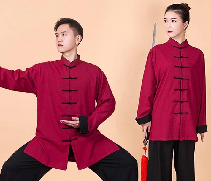 カンフー服 太極拳ウェア 武術着 体操 スポーツ トレーニングウェア 綿麻 中国 太極拳 練習 競技 パフォーマンス エレガント メンズ レディース 7,834円