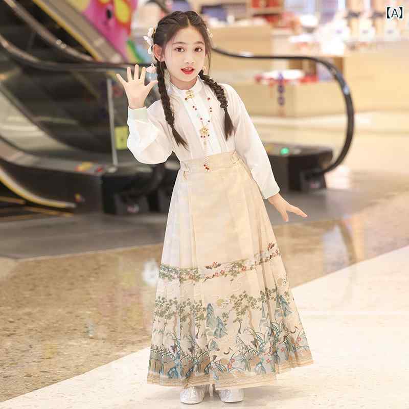 子供服 韓服 チャイナ風 トップス スカート 春秋 刺・墸 パーティー エキゾチック かわいいキュート 女児 キッズ 民族衣装