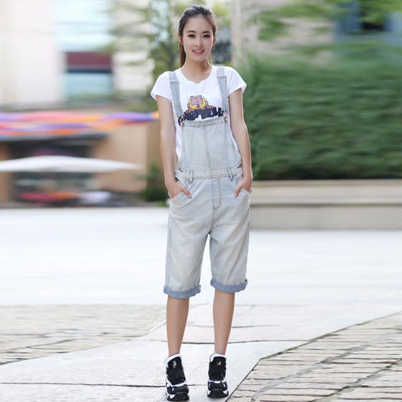 オーバーオール サロペット ガーリー かわいい カジュアル ファッション ハーフパンツ 半ズボン パンツ サスペンダー デニム ショーツ ワンピース フィット ボトムス スリム ジーンズ レディース レディース
