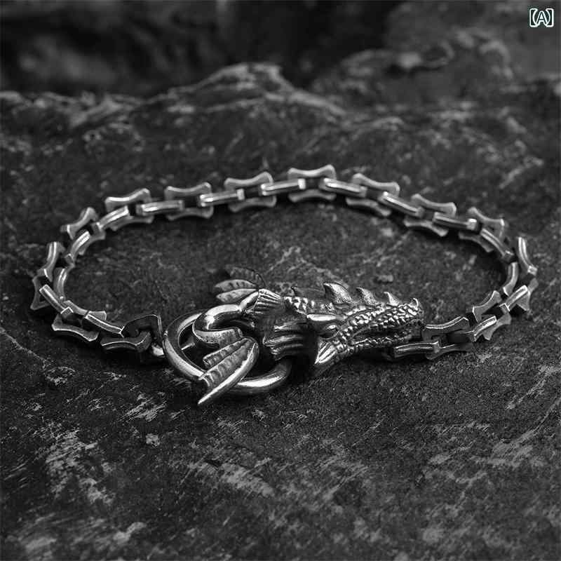楽天市場】ドラゴン 龍 竜 ブレスレット クロウ 爪 チェーン