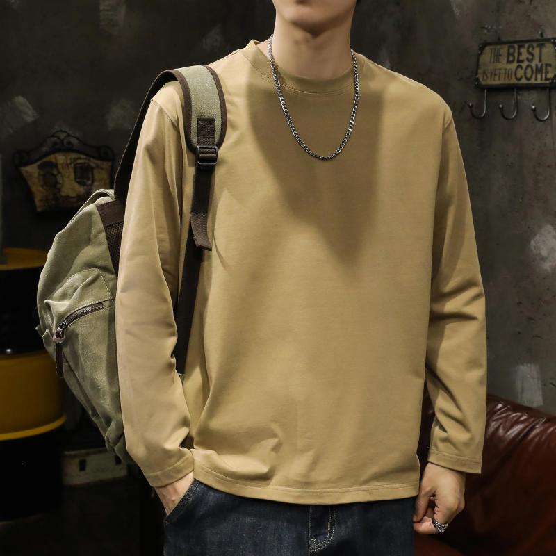 Tシャツ メンズ ファッション 綿 長袖 Tシャツ トレーナー 春秋 無地 レイヤリング トップス ゆったり 5,493円