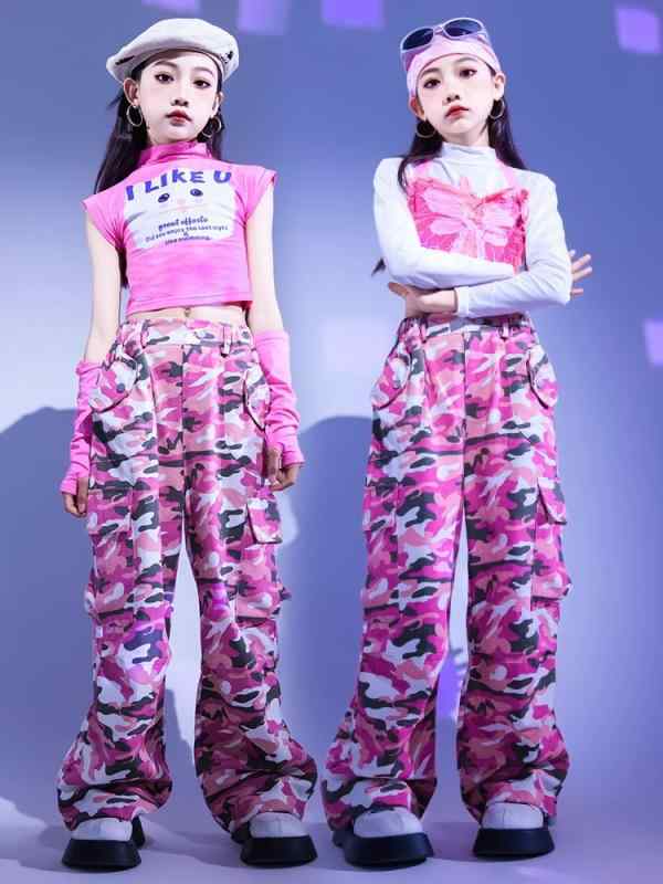 キッズ ジュニア ファッション ダンス ガール セットアップ 女の子 ジャズ ヒップホップ ストリート クール 子供 パフォーマンス 衣装
