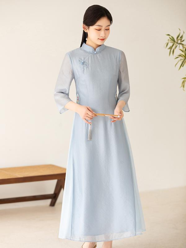 御召しもの レディース トップス スコート 背広 ロング 厚地の外套 瀬戸もの ロング 衣装 漢服 レトロ 上衣 中国風 春夏秋 レディース 清楚 可愛らしい 御上さん服