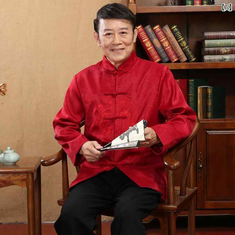 チャイナテイスト セットアップ 中華服 中国 服 ファッション カジュアル 普段着 レトロ ゆったり メンズ 大きめサイズ 春秋