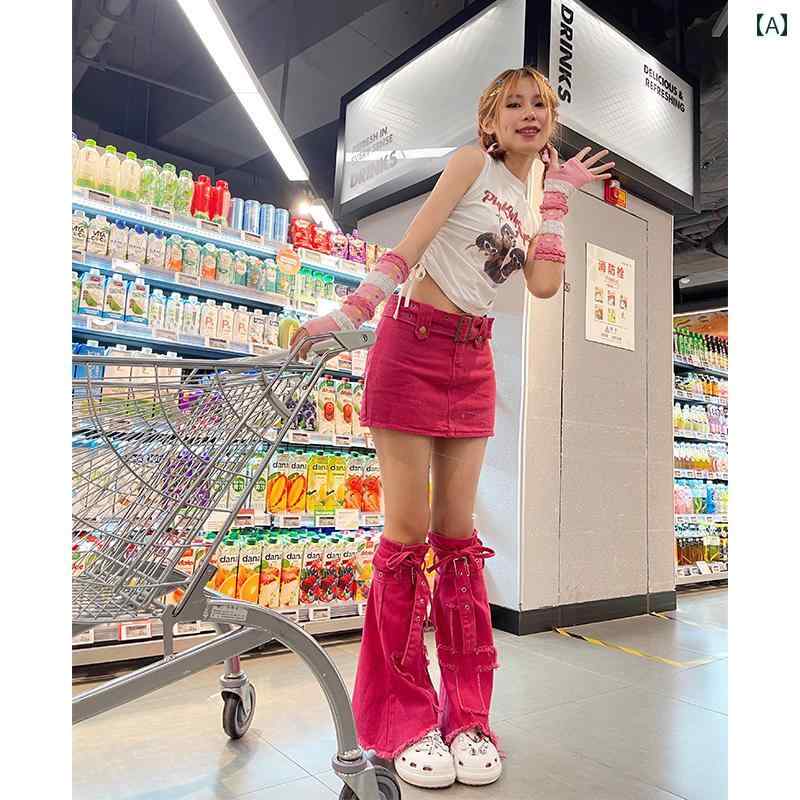 ガーリー レッグカバー パンク ゴシック ロック ダーク アングラ サブカルチャー 個性 ファッション レディース