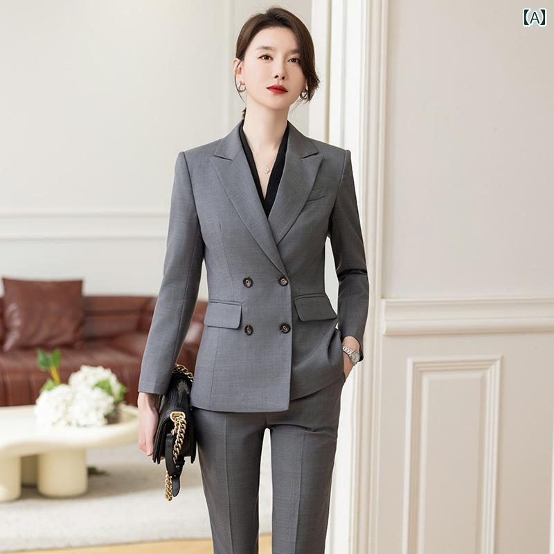 レディース スーツ 制服 ビジネス シンプル オフィス ビジネス ブリティッシュ レディース カジュアル 大人かわいい 結婚式 二次会 参観日 ファッション スタイリッシュ 春秋