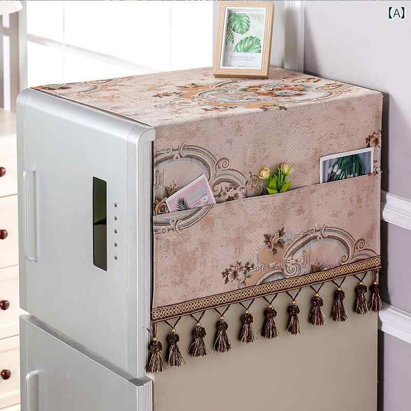 ダストカバー 冷蔵庫 洗濯機 マルチ カバー 防塵 防汚 防油 家具 家電 インテリア 装飾 シンプル ラグジュアリー
