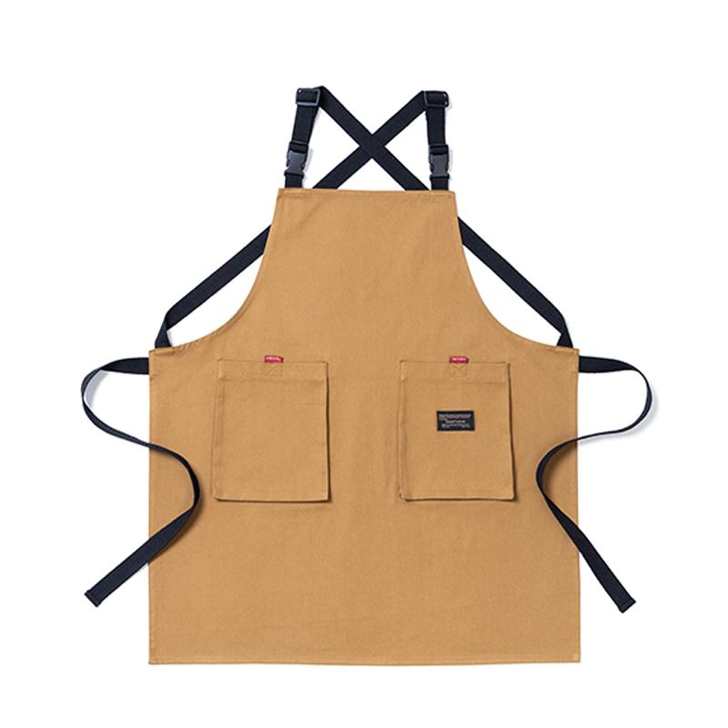 エン 前掛け 作業着 スモック 保護 DIY 花 調理 防汚 防水 家庭 キッチン カバー 生地 ガーデニング メンズ レディース兼