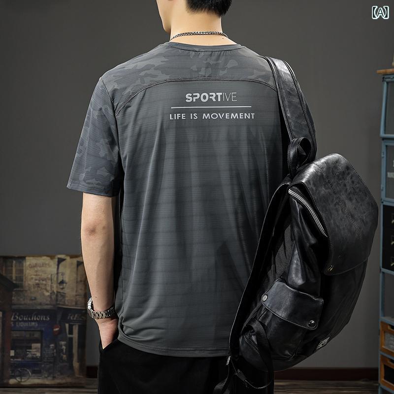 Tシャツ アメカジ 半袖 夏 ゆったり 大きめサイズ ベーシック シンプル カジュアル ホームウェア トップス メンズ ファッション デイリー