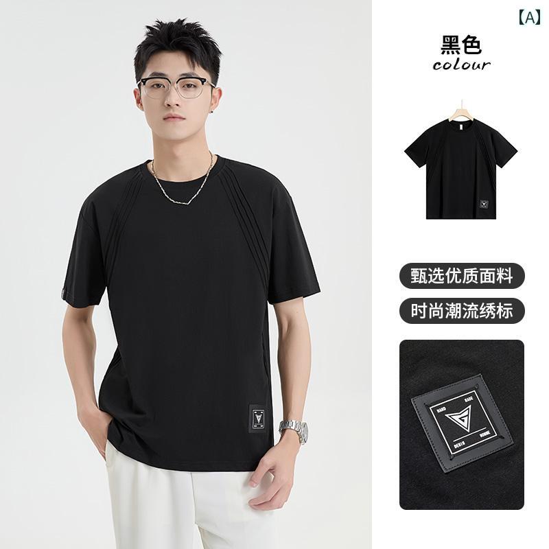 半袖 Tシャツ メンズ 夏 トップス 韓国 カジュアル オーバーサイズ ゆったり ストリート おしゃれ かっこいい 着やい 動きやい 快適 イベント フェス レジャー アウトドア ダンス 衣装 パフォーマンス
