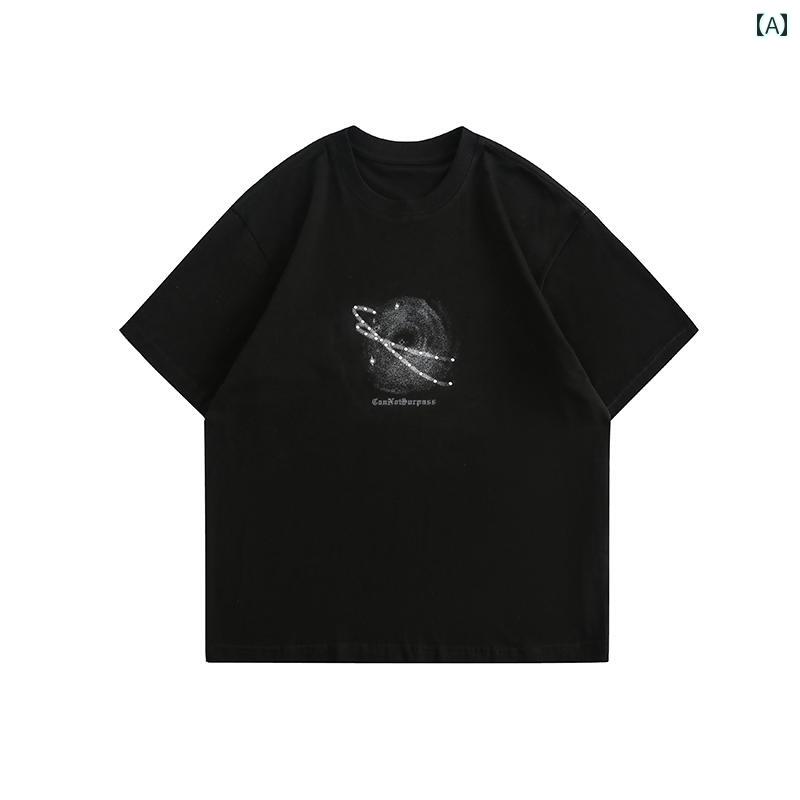 半袖 Tシャツ メンズ 夏 トップス 韓国 カジュアル オーバーサイズ ゆったり ストリート おしゃれ かっこいい 着やい 動きやい 快適 イベント フェス レジャー アウトドア ダンス 衣装 パフォーマンス