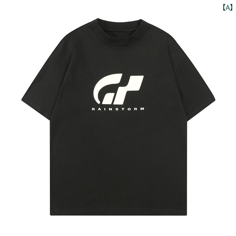 半袖 Tシャツ メンズ 夏 トップス 韓国 カジュアル オーバーサイズ ゆったり ストリート おしゃれ かっこいい 着やい 動きやい 快適 イベント フェス レジャー アウトドア ダンス 衣装 パフォーマンス
