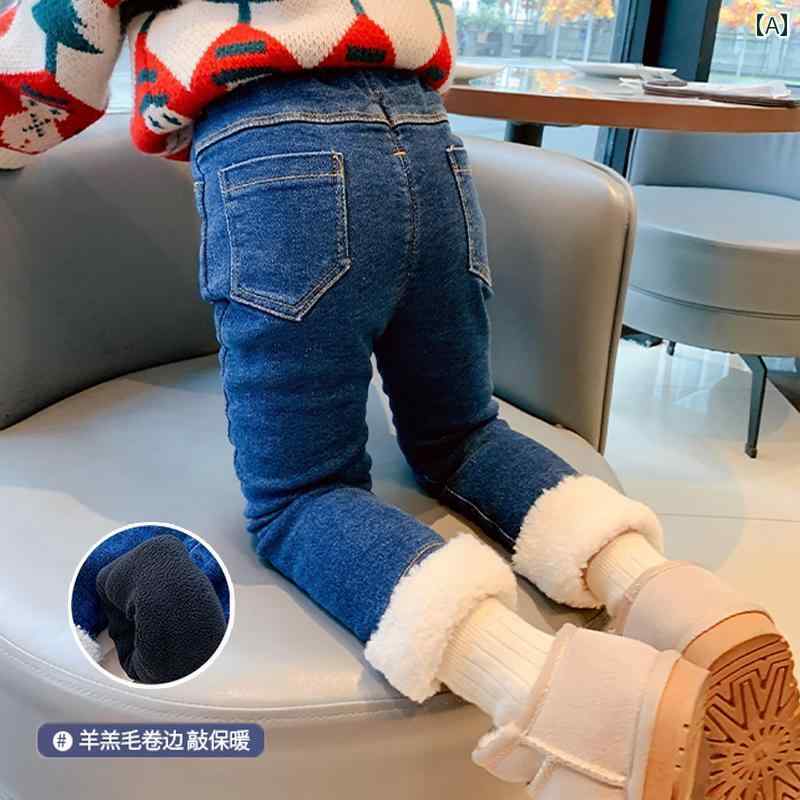 キッズ 子供服 デニム パンツ メンズ レディース兼 韓国 かわいい おしゃれ 着やい 動きやい 暖い 外遊び 外出着 レジャー デート アウトドア 衣装 リンクコーデ ダンス パフォーマンス スポーツ 学校