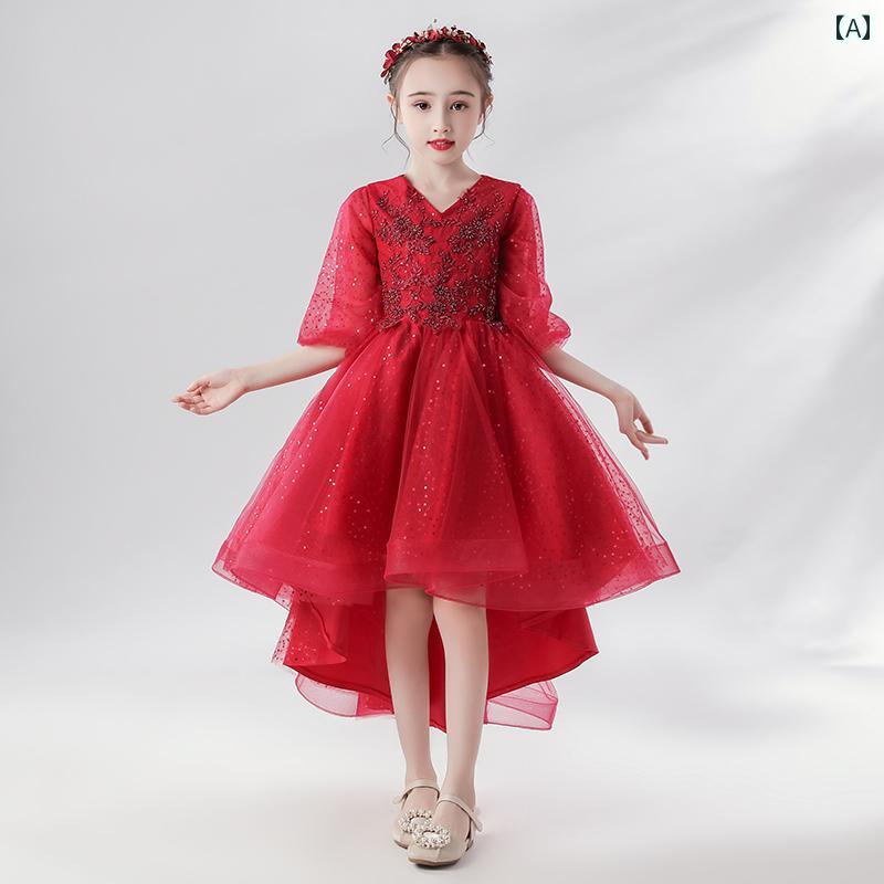 キッズ 子供服 女の子 フェアリー ドレス かわいい おしゃれ 韓国 着やい プリンセス お祝い セレモニー 式典 祝賀 撮影 発表会 パーティー イベント 結婚式 フラワーガール パフォーマンス コスチューム 衣装 アイテム