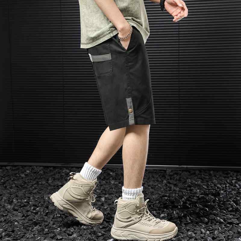 メンズ 夏 カーゴ ショーツ メンズ ミドル パンツ イン ストレート カジュアル パンツ 大きめサイズメンズ 五分丈 ストレッチ性 ファッション