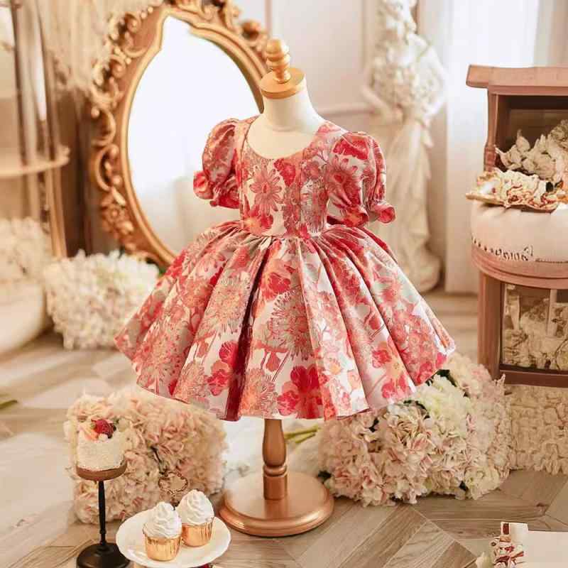 キッズ バースデー ドレス プリンセス セレモニー かわいい ドレス 豪華感 幼児 ドレス 女 赤ちゃん 子供 誕生日 イブニングドレス 7,352円