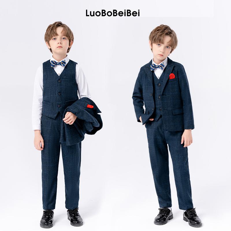キッズ 男の子 セレモニースーツ フォーマル おしゃれ着 子供 スーツ 男の子 英国 ビッグ ボーイ ピアノ パフォーマンス スーツ チェック