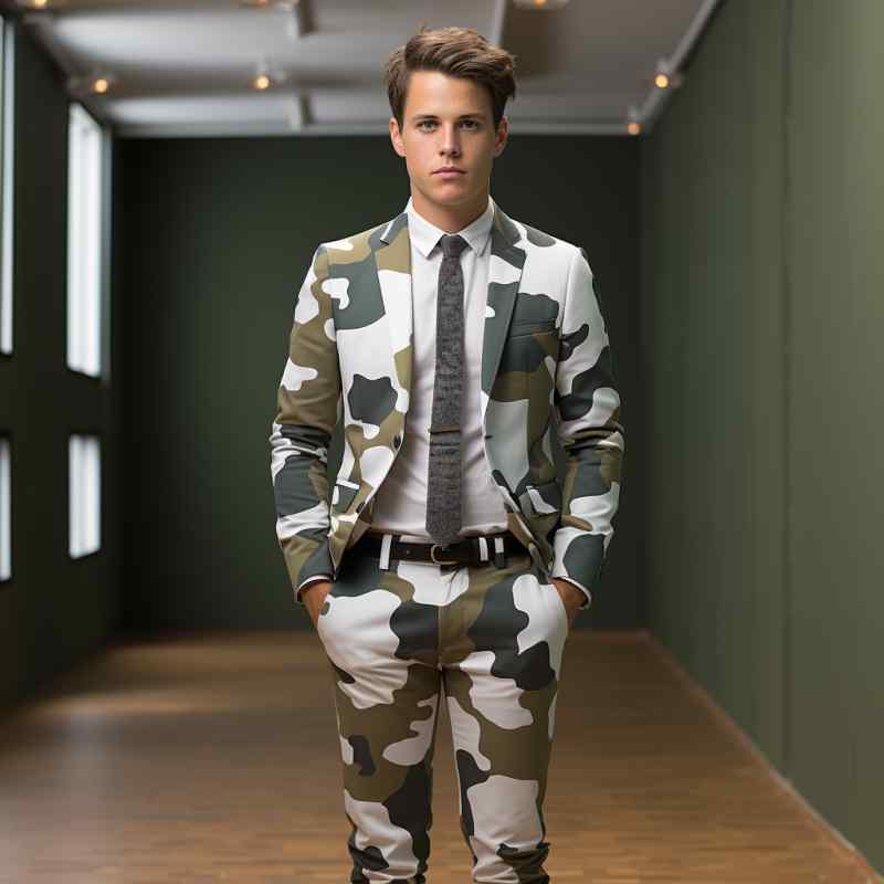 楽天市場】個性的 スーツ 上下セット セットアップ 春秋 メンズ 迷彩